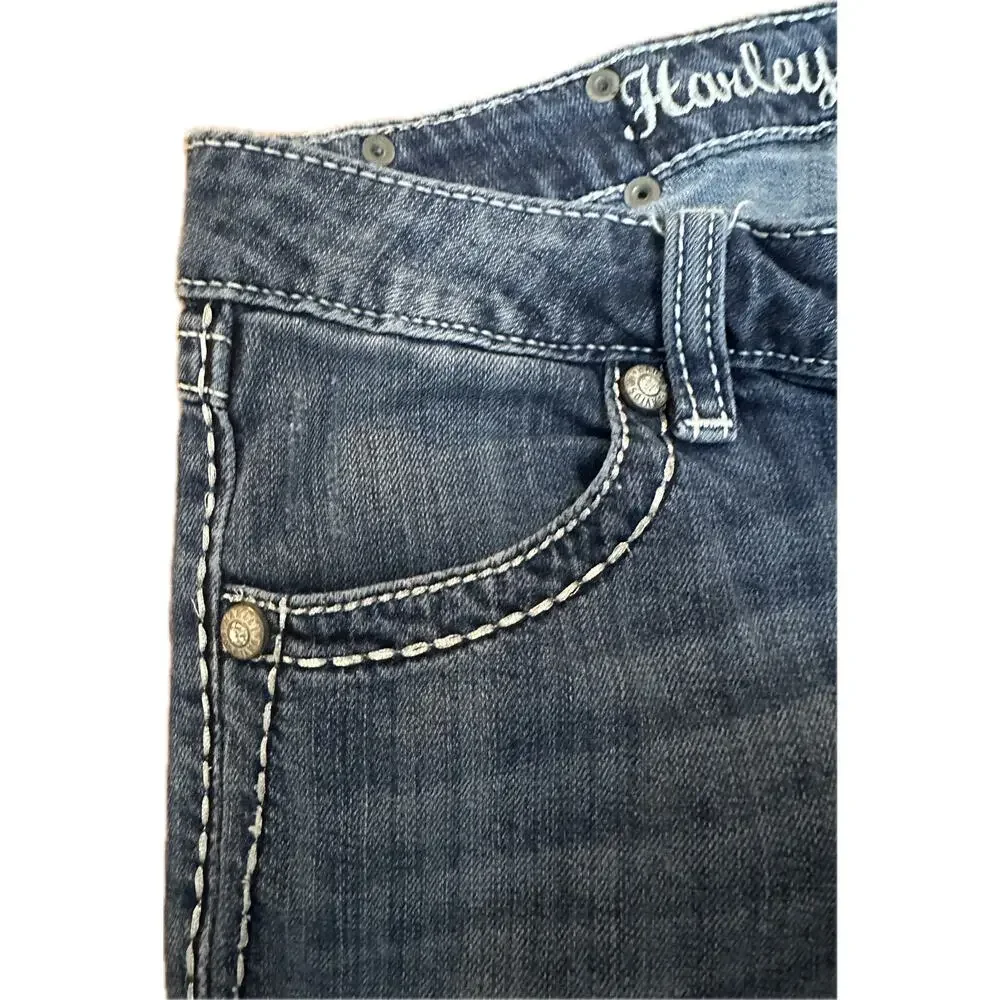 Authentic Harley-Davidson Women's Low Rise Boot Cut Jeans - Picture 11 of 11